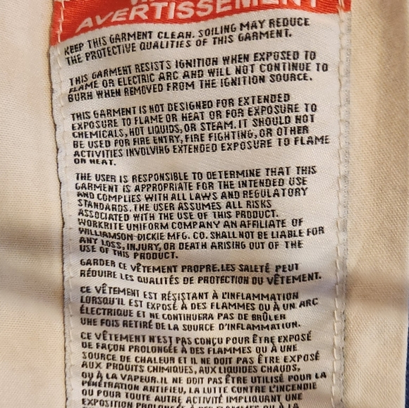 Walls Flame Resistant Coveralls O/S - Picture 8 of 9